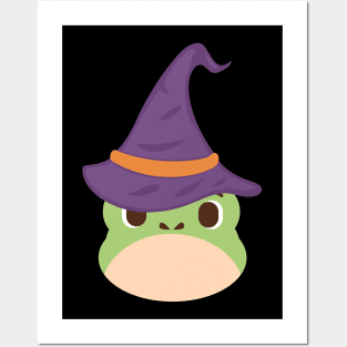 Cute wizard Frog Posters and Art